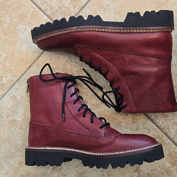 Madewell The Citywalk Lugsole Leather Lace-up Boot EUC - Picture 6 of 11